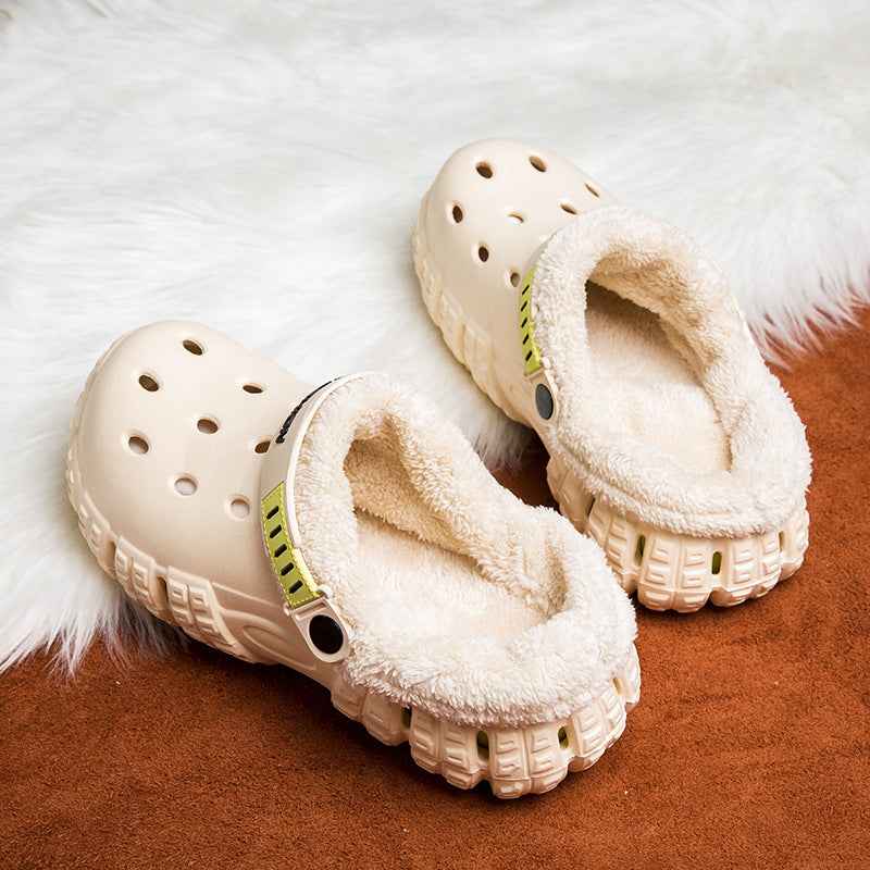 Stomping-feel Crocs Women's Winter Classic Outdoor Fashion Anti-slip Thick Sole