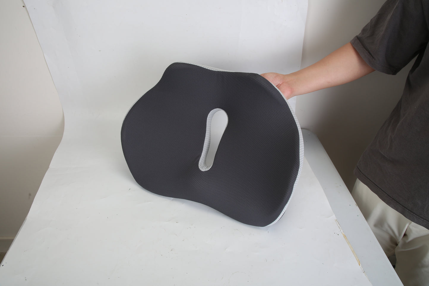 1Pc Memory Foam Seat Cushion Sciatica Pain Relief Cushion Pillow Seat Cushion With Machine Washable Cover For Home Office Car Wheelchair Airplane