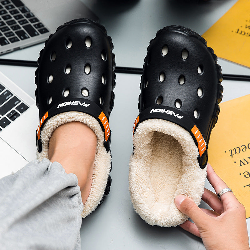 Stomping-feel Crocs Women's Winter Classic Outdoor Fashion Anti-slip Thick Sole