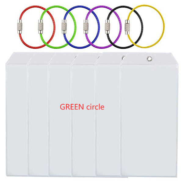 Luggage Label Vertical Transparent Sealed Waterproof ID Card Holder