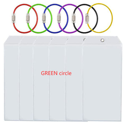 Luggage Label Vertical Transparent Sealed Waterproof ID Card Holder