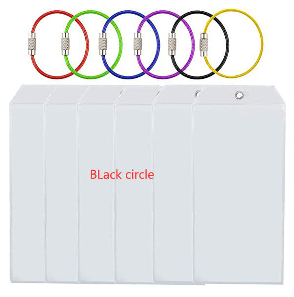 Luggage Label Vertical Transparent Sealed Waterproof ID Card Holder