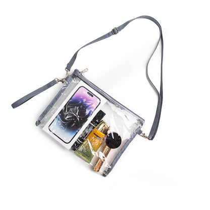Transparent Crossbody Bag Wallet Travel Handbag