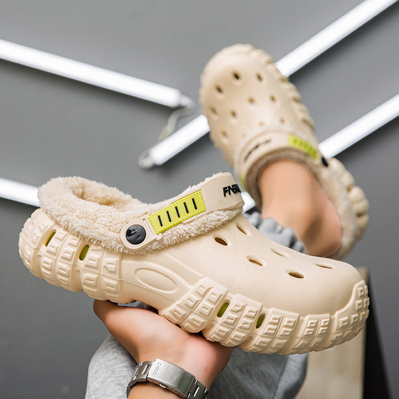 Stomping-feel Crocs Women's Winter Classic Outdoor Fashion Anti-slip Thick Sole