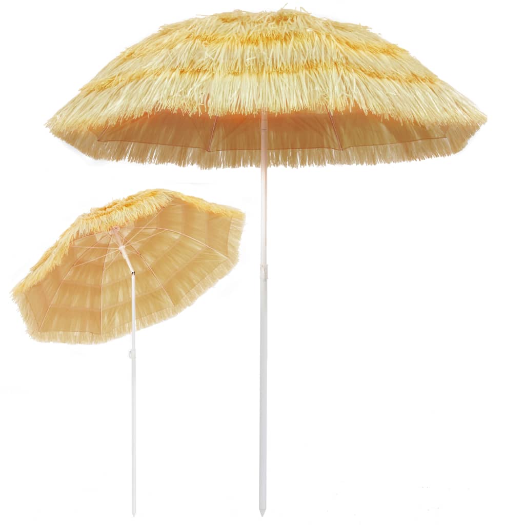 Beach Umbrella Natural 180 cm Hawaiian Style   Beach Umbrella
