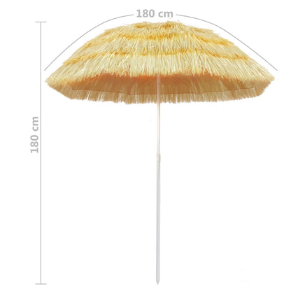 Beach Umbrella Natural 180 cm Hawaiian Style   Beach Umbrella