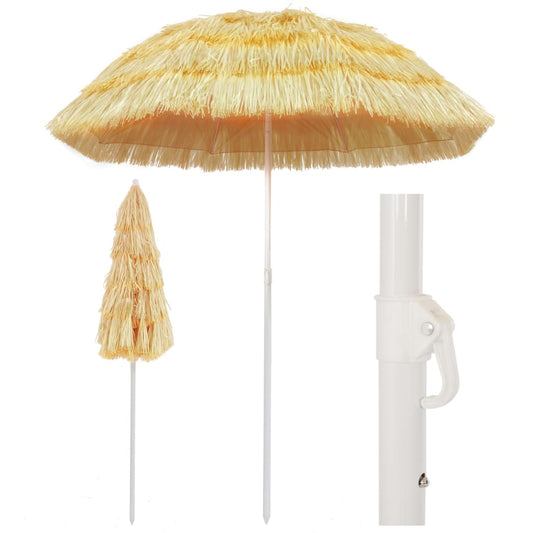 Beach Umbrella Natural 180 cm Hawaiian Style   Beach Umbrella
