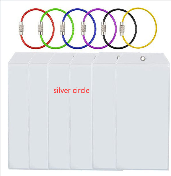 Luggage Label Vertical Transparent Sealed Waterproof ID Card Holder