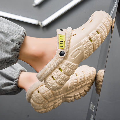 Stomping-feel Crocs Women's Winter Classic Outdoor Fashion Anti-slip Thick Sole