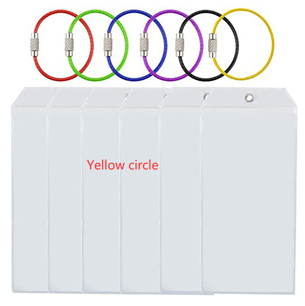 Luggage Label Vertical Transparent Sealed Waterproof ID Card Holder