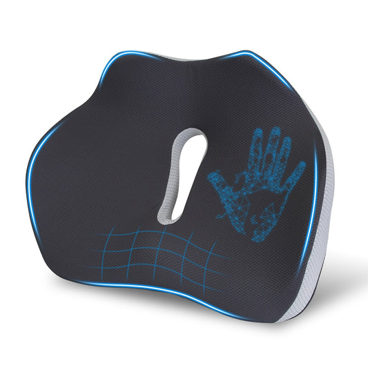 1Pc Memory Foam Seat Cushion Sciatica Pain Relief Cushion Pillow Seat Cushion With Machine Washable Cover For Home Office Car Wheelchair Airplane